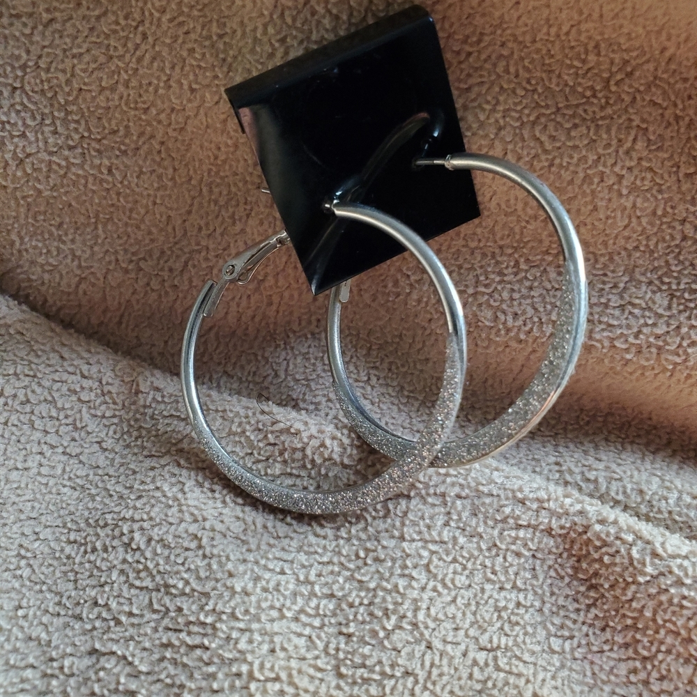 Hoop earrings for pierced ears